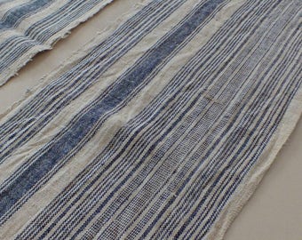 stained, 6.2 yards, Hmong hemp Vintage fabrics and textiles - Handwoven hemp-ethnic textiles from thailand