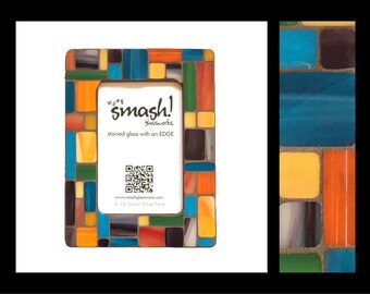 Pastiche: Bijou - 4x6 Stained Glass Mosaic Picture Frame