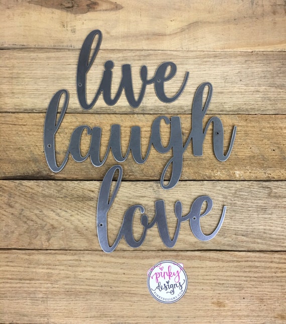 Live Laugh Love Metal Sign 3 Separate Words Live Laugh   Il 570xN.1140772888 44pv 