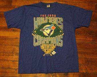 Toronto Blue Jays shirt vtg 1992 world series champions MLB baseball vintage blue starter tshirt XL