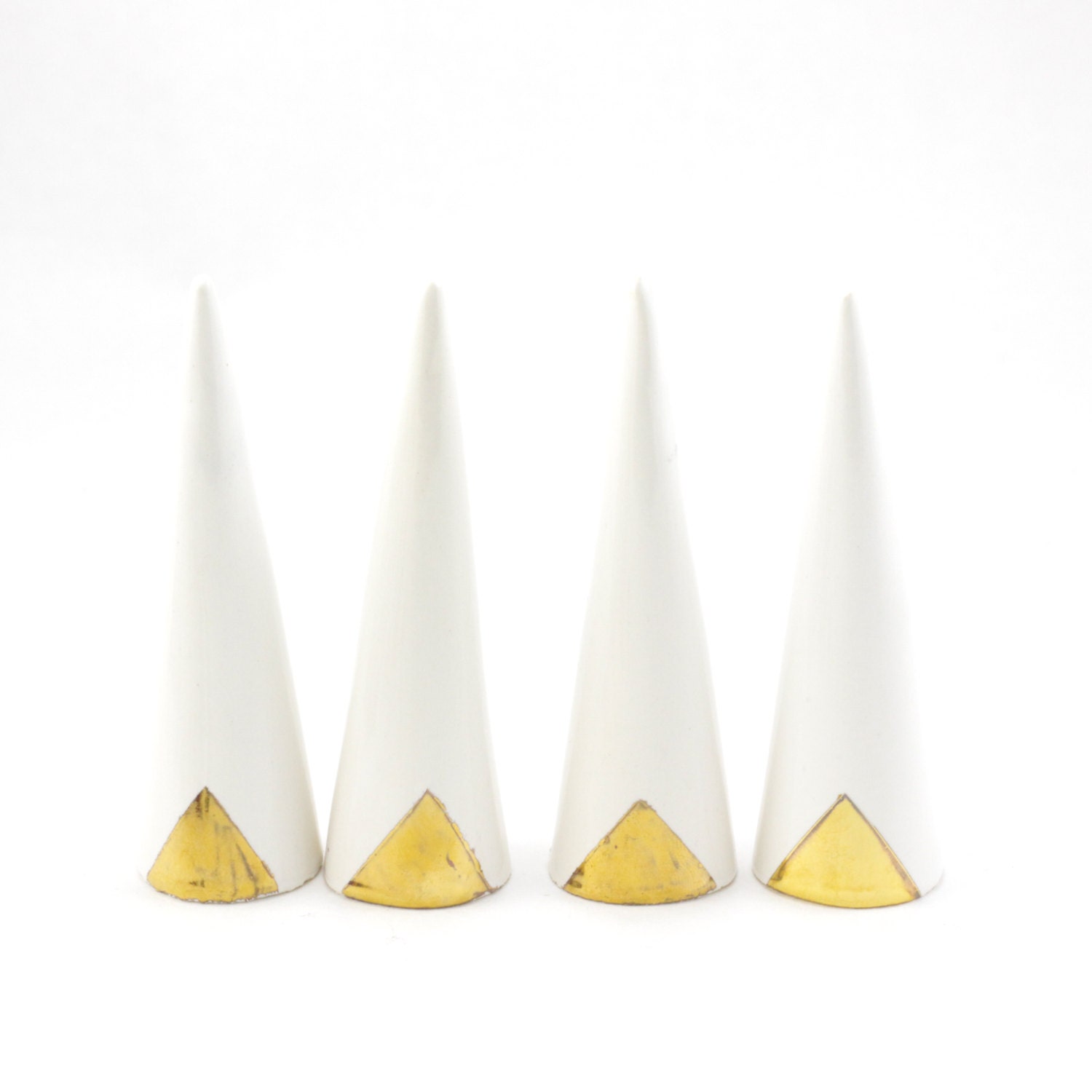 Modern Ceramic Ring Cone Holder Storage Jewelry Organization