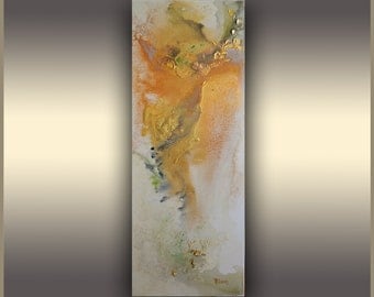 Gold Metallic Painting, Abstract Art, Golden Angel, Art Painting, Original Painting, Acrylic Painting, Abstract Painting, Gold Painting