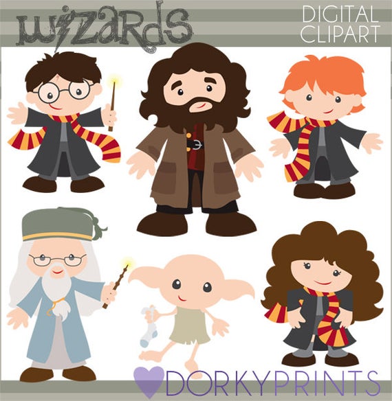 Wizards Clipart Set Personal and Limited Commercial Cute