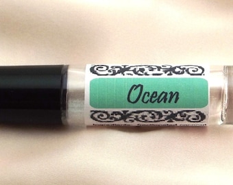 Ocean perfume, roll-on perfume oil, fresh clean ocean breezes, vegan, cruelty free, no alcohol