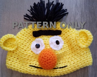 PDF Crochet Bert Hat Pattern