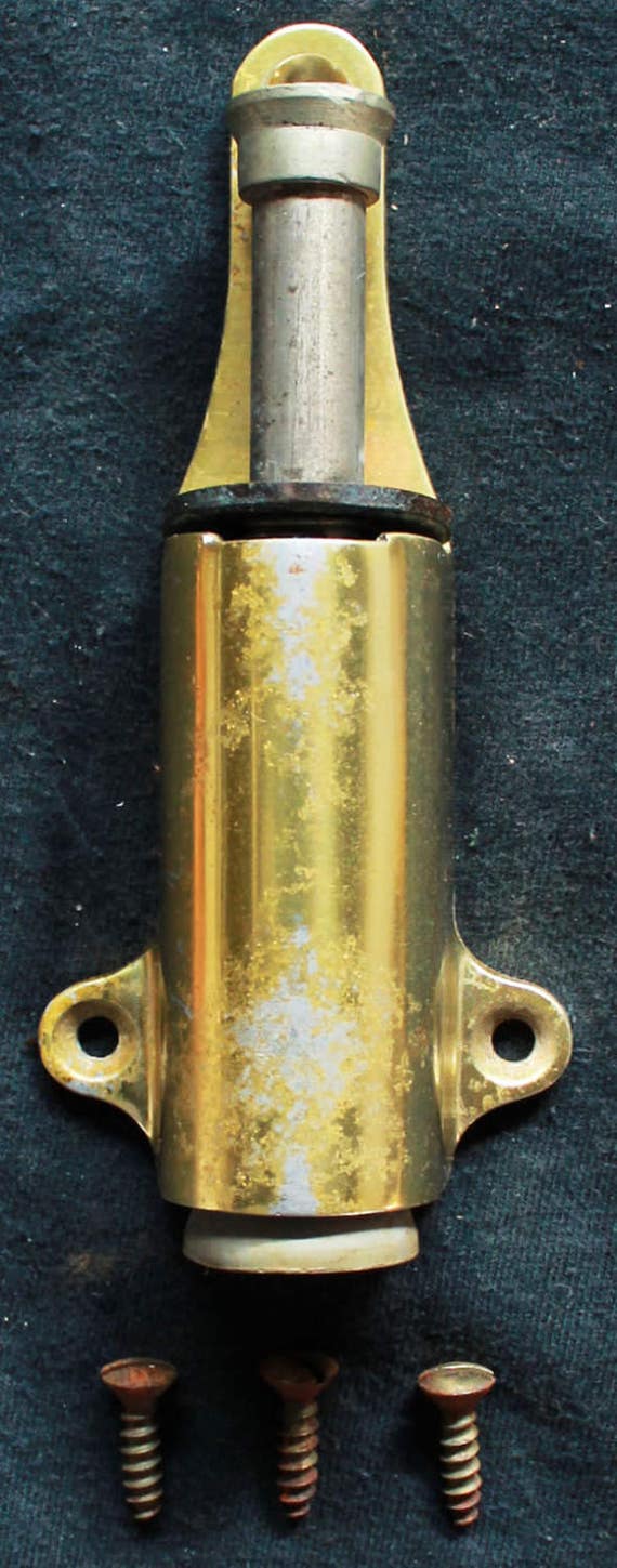 Vintage 5 NOS Spring Loaded Door Plunger Stopper Holder