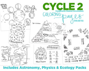 Science Coloring Pages | Classical Conversations Cycle 2