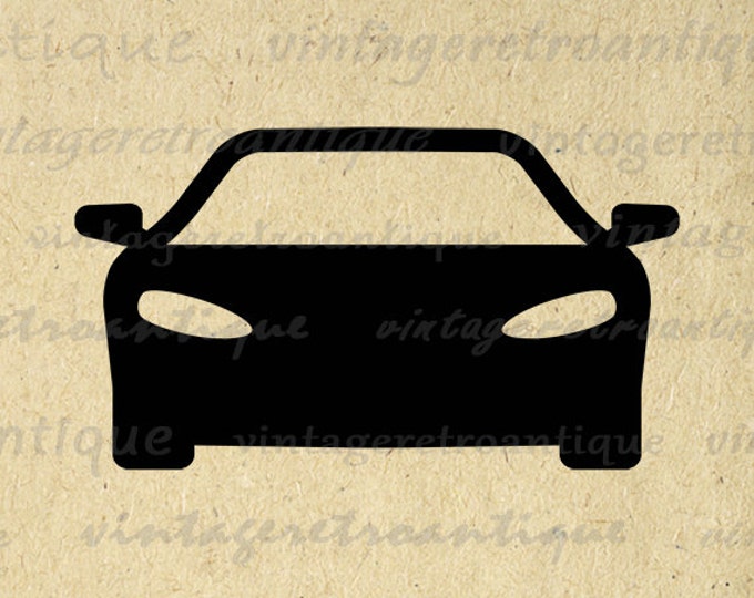 Digital Sportscar Car Graphic Printable Image Download Artwork Antique Clip Art Jpg Png Eps HQ 300dpi No.3954