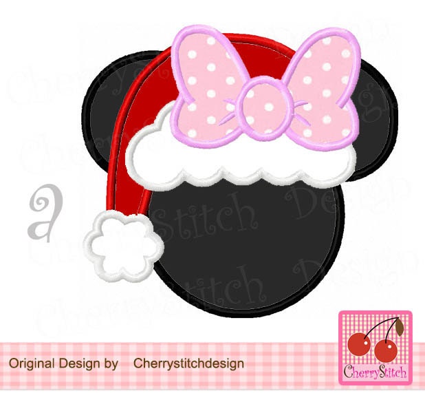 christmas santa mouseminnie with santa hat minnie mouse christmas santa mouseminnie with santa hat minnie mouse