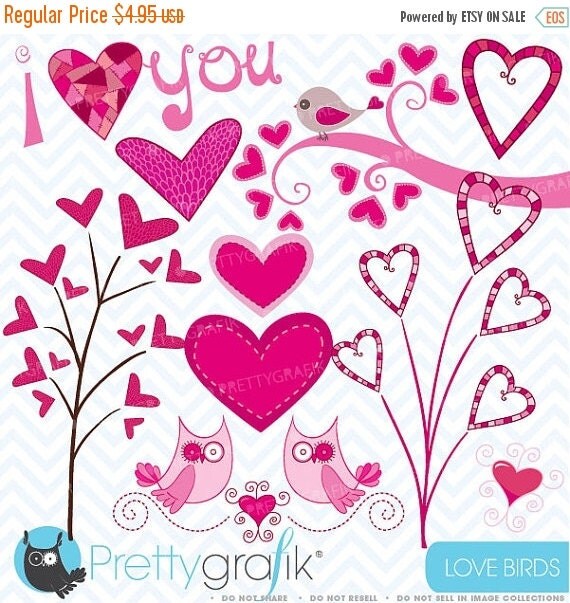 80% OFF SALE valentine hearts clipart commercial use, vector graphics, digital clip art, digital images - CL446 Il_570xn