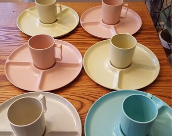 Vintage Gothanware Dishes And Mugs Picnic Set