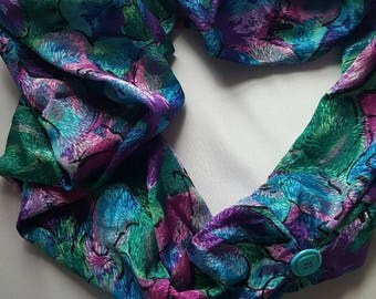 Infinity flora Scarf-Loop Infinity Scarf-Women Scarf-Gift Scarf-Spring Scarf