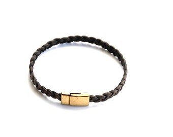 Vintage Brown Leather Bracelet