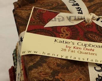 Kim Diehl's 28 Fat Quarter Bundle, Katie's Cupboard Collection from Henry Glass Fabrics