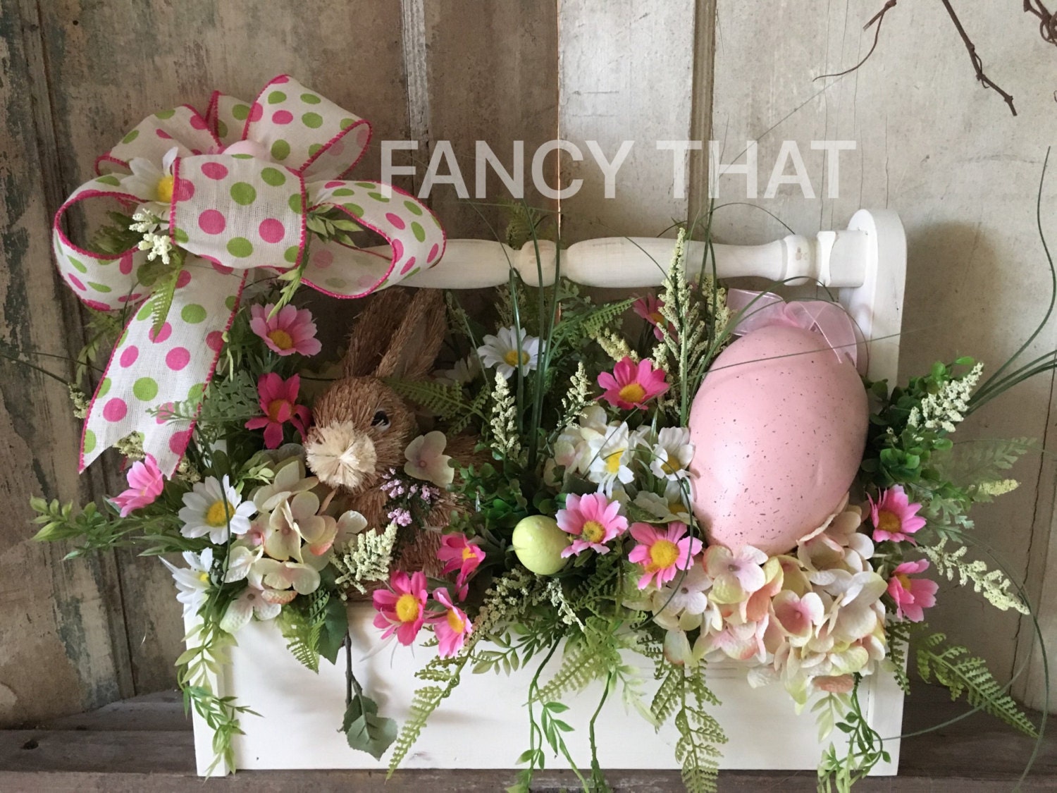 RESERVEDEaster bunny tool caddy easter arrangement easter