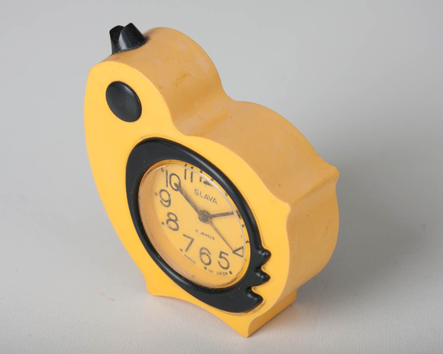 Childrens Alarm Clock Yellow Chicken Desk Clock Kids Room