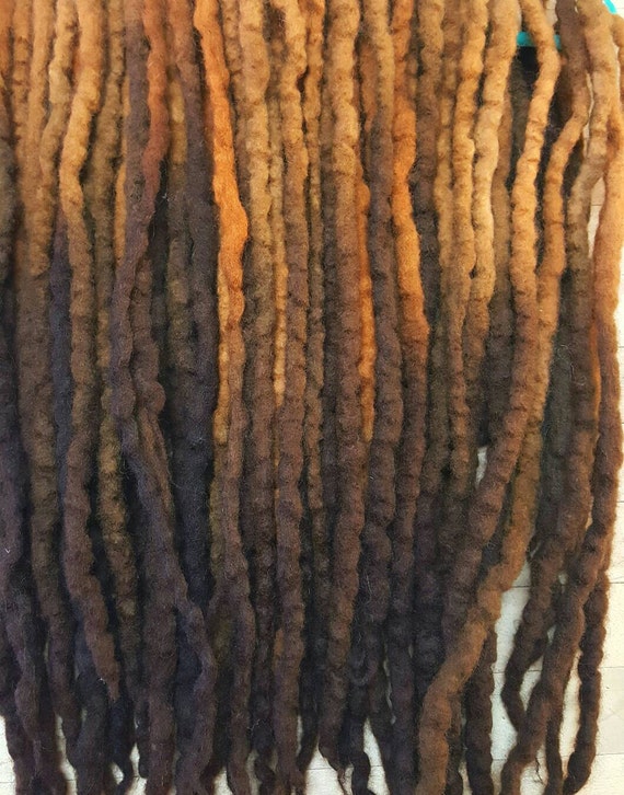 Wool Dreads Hair Extensions Wool Dreadlocks set of 60