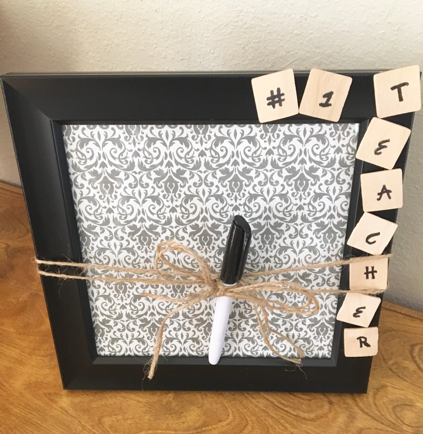 Teacher gifts dry erase board message board 8x8