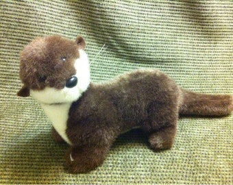 Plush Stuffed animal Ferret by K&M International 1992