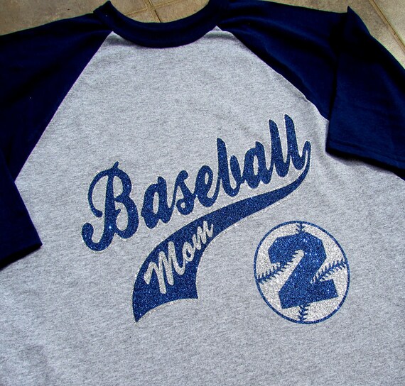 Baseball Mom Shirt Short Sleeve Jersey Style with