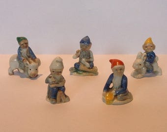 ONE German Porcelain Gnome Figurine. c1920-30. You Choose.