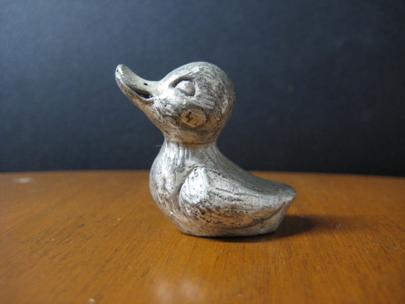 pewter duck figurine