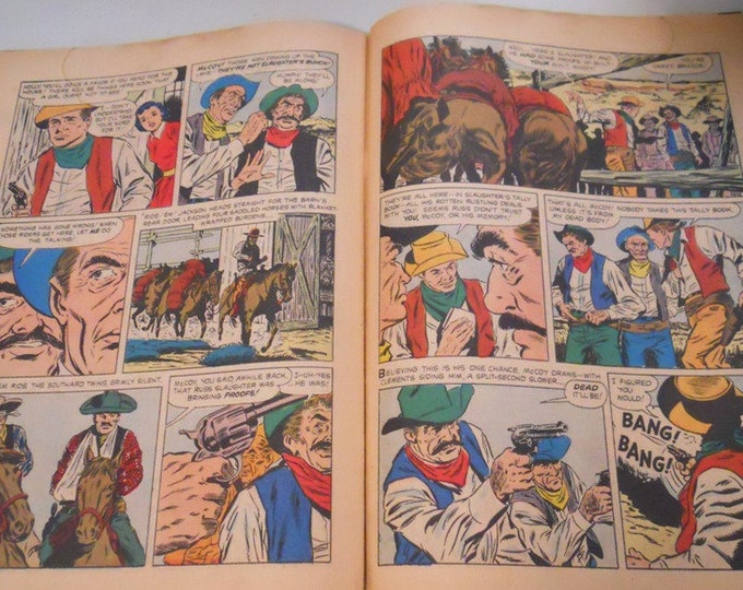 Zane Grey Comic Book, "Knights of the Range", Vintage Dell Comics, Vol. 1, No. 37 - Mar. 1958