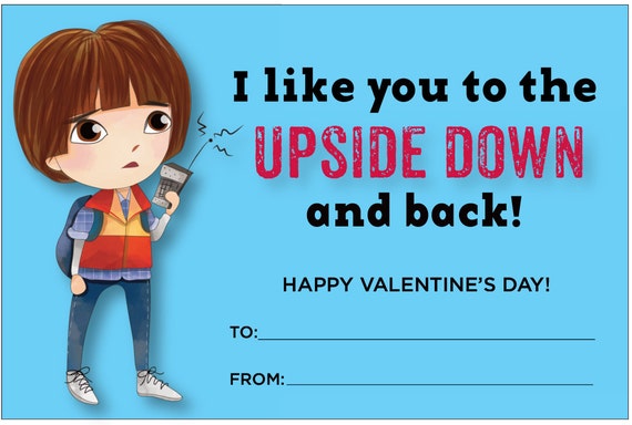 Stranger Things Valentines Stranger Things Valentine Cards