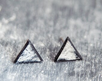 Black Earrings For Men, Tiny Stud Earrings, Men Earrings, Triangle Earrings Men, Men Jewelry, Stud Earrings, Minimalist Earrings, Earrings