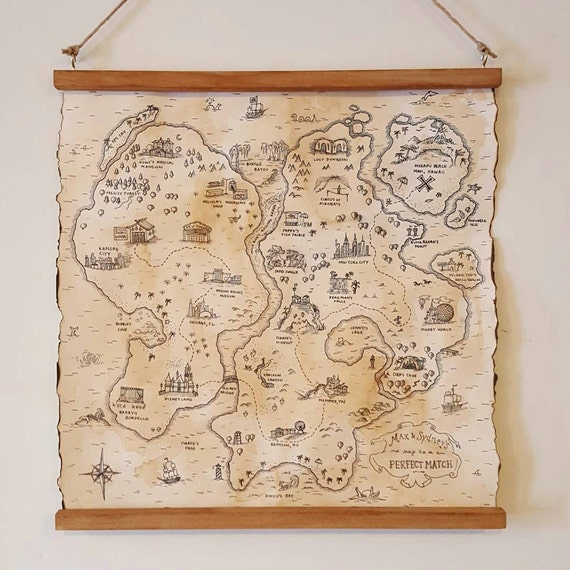 custom pirate treasure map