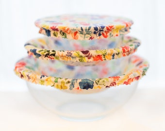 Reusable Bowl Covers, Garden Flowers