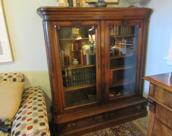 ANTIQUE LIBRARY CABINET or Bookcase