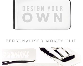 Mens Money Clip | Mens Gift | Personalized Money Clip | Design your own money clip