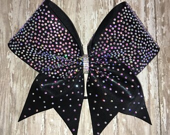 Full Scatter Rhinestone Cheer Bow with over 1,400 Rhinestones (any color)