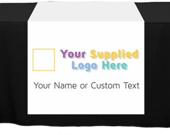 Full Color Table Runner with Your Logo - 30" x 80" - Any Color!