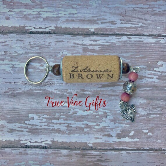 Zac Brown Uncaged Wine Cork Keychain