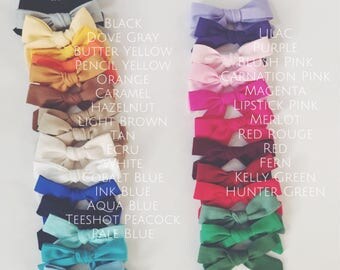 ONLY @WHOLESALE (**25 Bows Or MORE**) Cotton Headbands for babies- baby headband - baby girl headband set - nylon headband - newborn headba