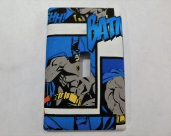 Batman Light Switch Plate Outlet Plug Cover Custom Marvel Comic Wall Plate Rocker Cable Protective Plug Inserts