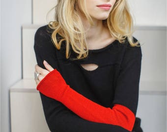 Cashmere Knit Sweater |Black Sweaters | Super soft Cashmere Sweater | Triki
