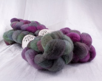 Corriedale Cross Wool Top Roving Spinning Fiber Small-batch Hand-dyed Three Tuns