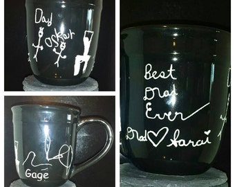 Kid's Artwork Etched Mugs