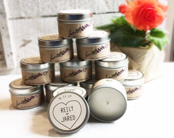 rustic lavender favors / over 100 candles / lavender custom rustic wedding candle Favors / bridal shower gifts for guests / shower favors