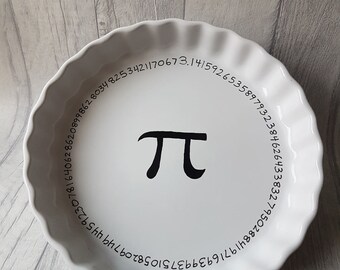 Pi (pie) dish Geek nerd baking gift