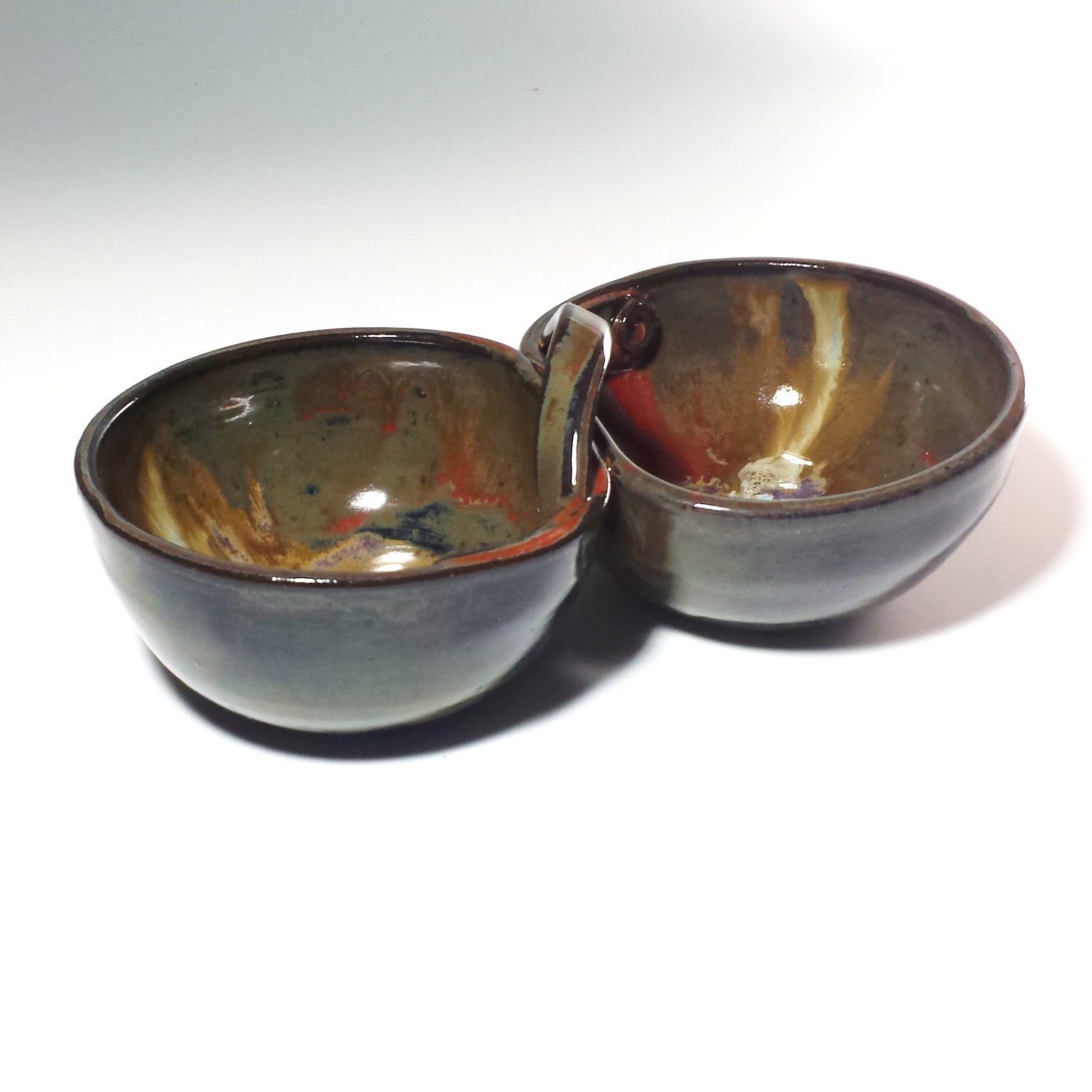 Pottery salsa server,condiment dish, salsa bowls,serving dish, ready to