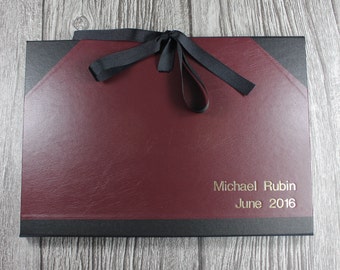 Personalied A2 Art portfolio / cachet portfolio / photo portfolio - handmade in the UK