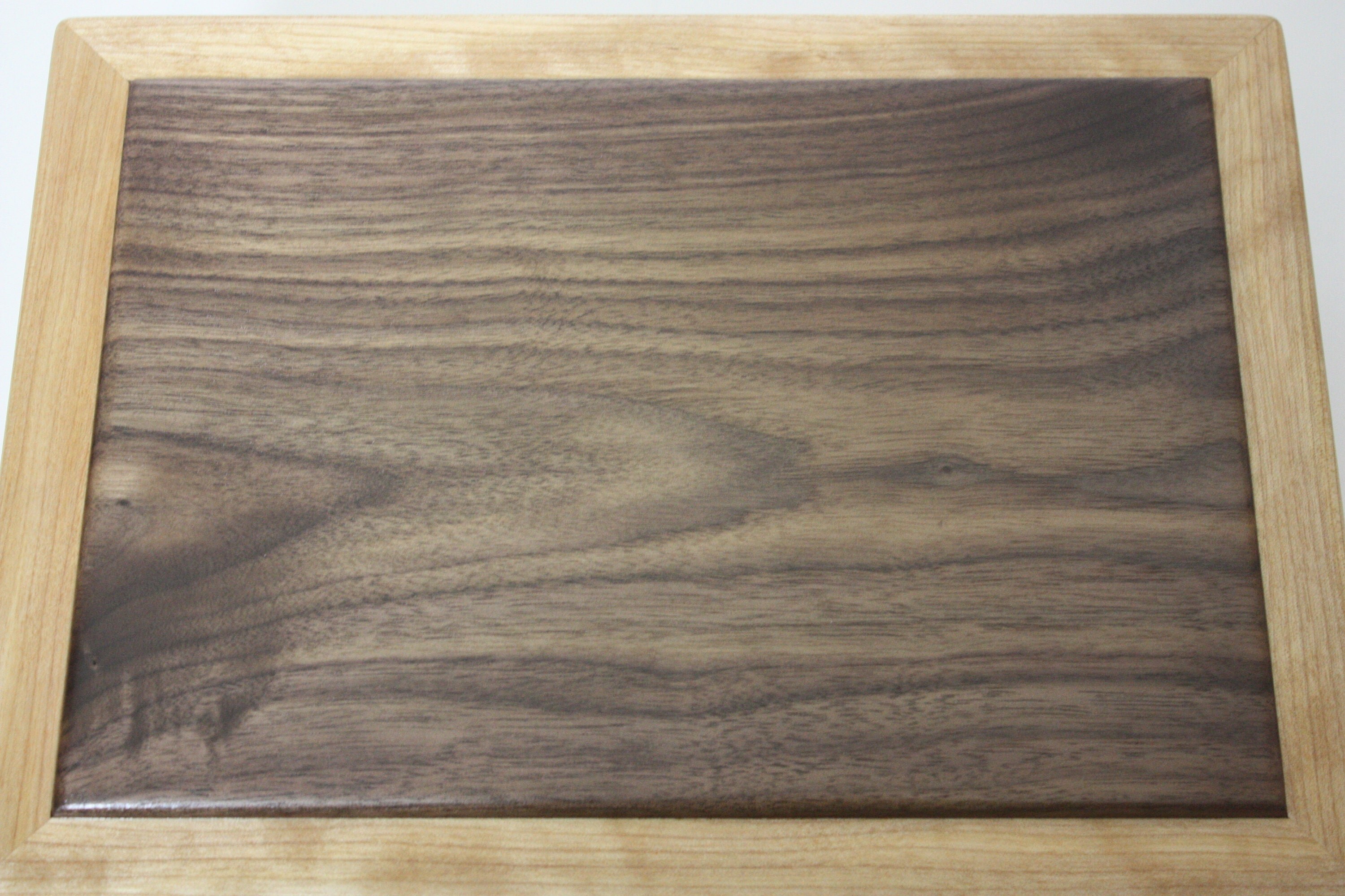 Black Walnut Lid on Red Birch Box