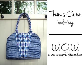 Thomas Crown Bowler Bag PDF Sewing Pattern