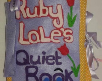 Quiet Book - 10 Page Activity Book - Handmade To Order