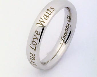 King and Queen Rings Personalized Custom Engrave Stainless