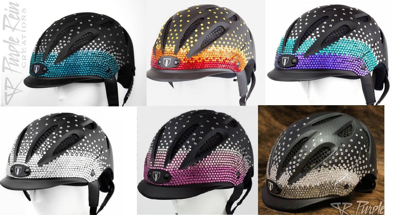 Custom Bling Equestrian Riding Helmet Tipperary Full